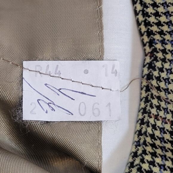 Tasso Elba Men's Blazer 44R 100% Pure New Wool Vitale Barberis Canonico Italy - Picture 9 of 12